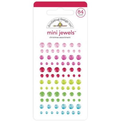 Doodlebug Night Before Christmas Shape Sprinkles -  Christmas Assortment Mini Jewels